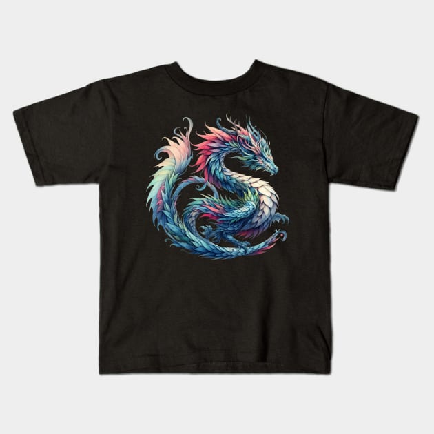 Flight of the Eternal Dragon Kids T-Shirt by Globe Design